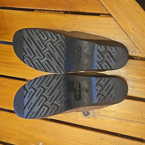Leather Ecco mule / clogs sz. 41 or 8.5 - Picture 6 of 7